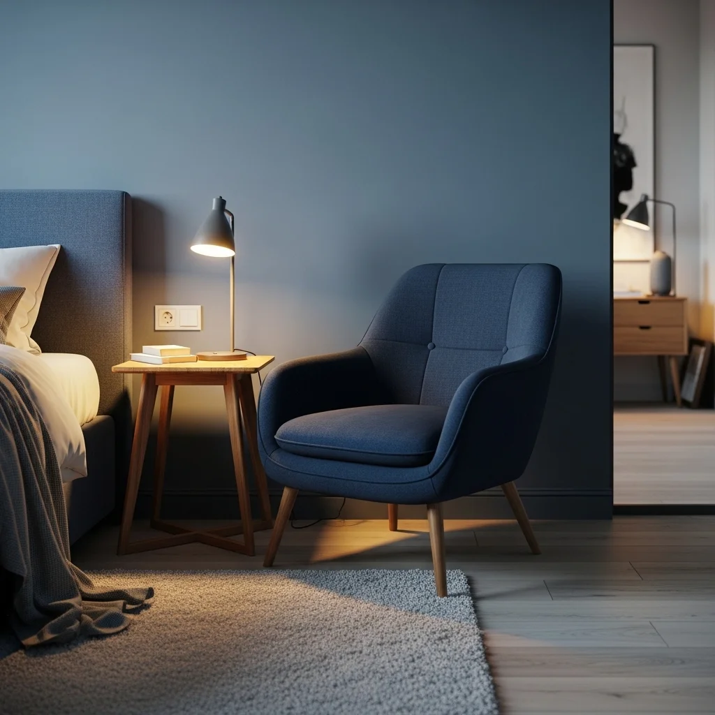 Dark Blue Reading Corner