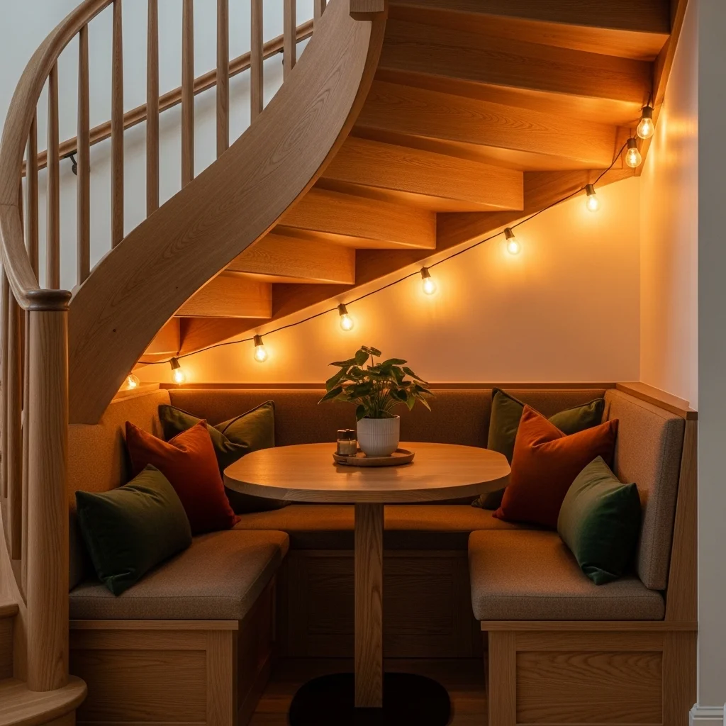 Under-Stair Corner Dining Nook 