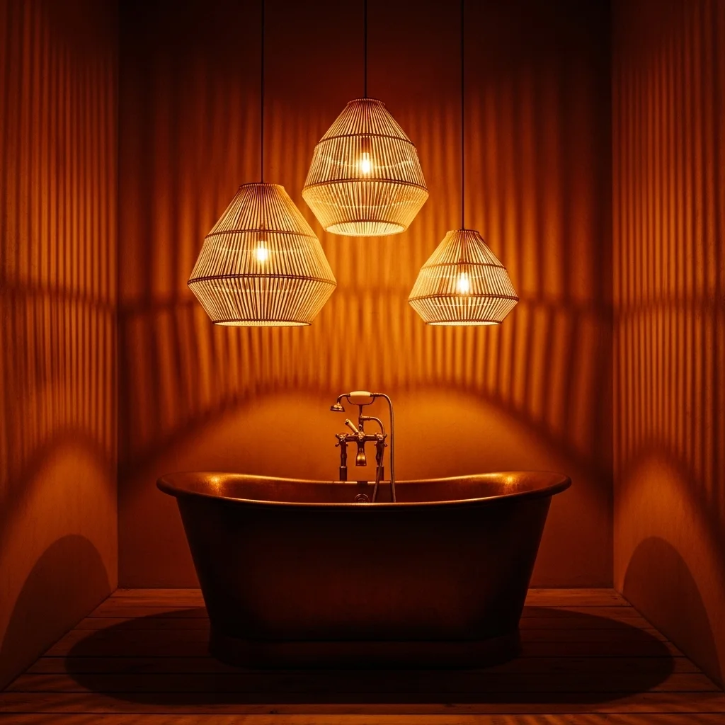 Install Pendant Lighting in Rattan or Woven Materials