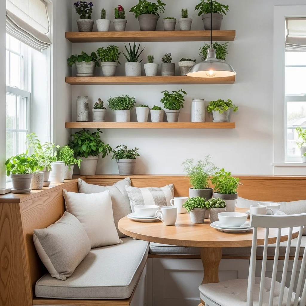 Corner Nook with Greenery 