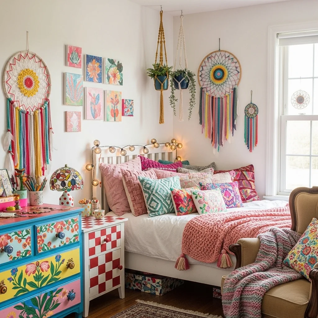 DIY Artistic Bedroom