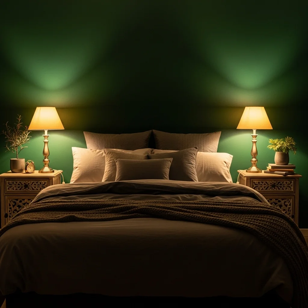 Emerald Green Soft Lighting
