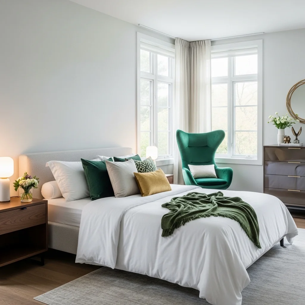 Emerald Green Statement Chair