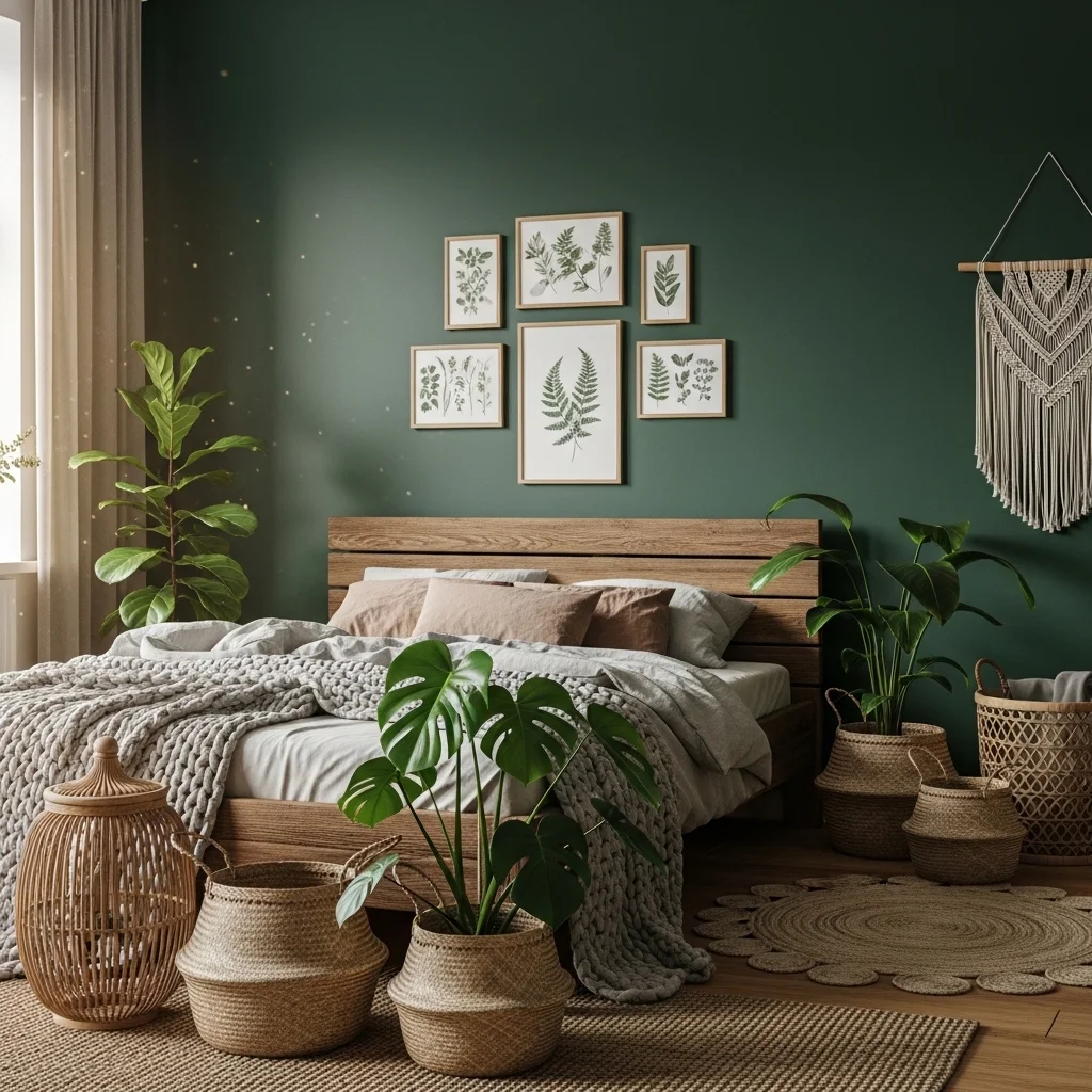 Emerald Green Bedroom for Elegant Luxury