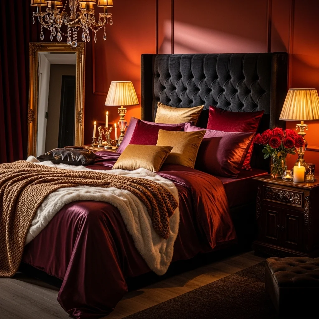 Luxurious Bedding and Textures