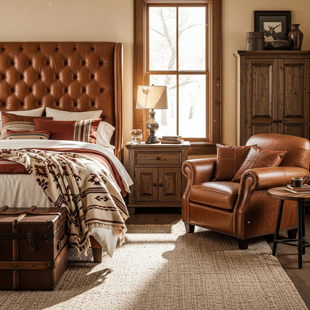 Leather Accents for a Classic Western Feel