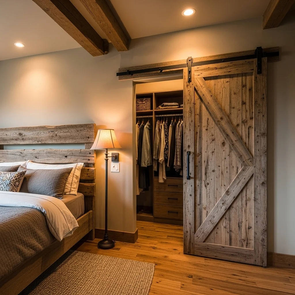 Barn Door Style Closets