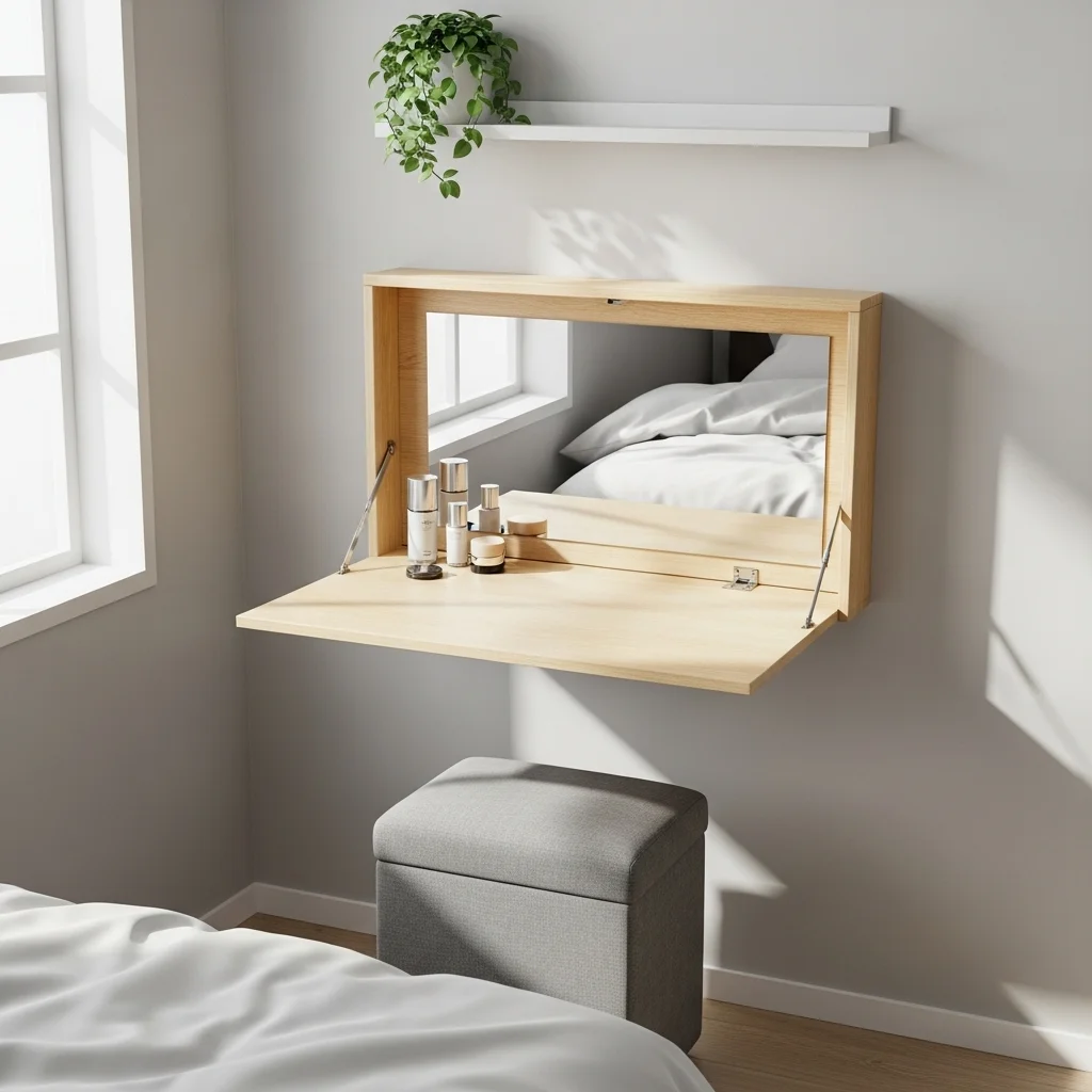 Foldable Vanity Desk for Flexibility