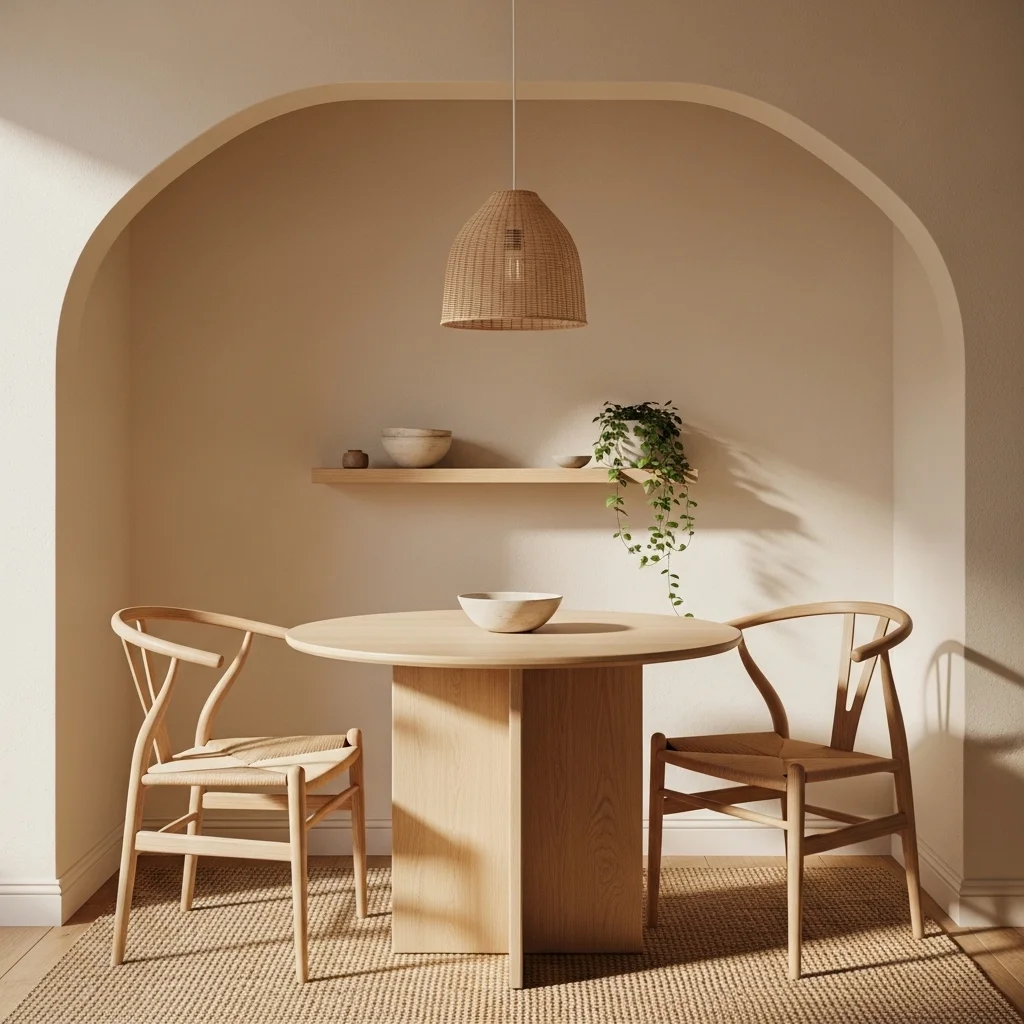 Round Table in a Corner Alcove 