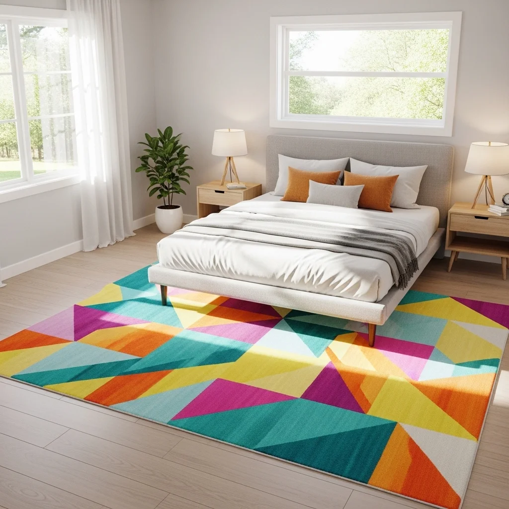  Add a Colorful Area Rug