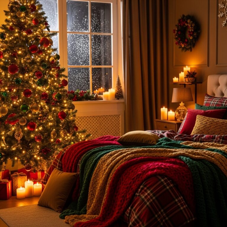 20 Christmas Bedroom Decor Ideas for Cheer