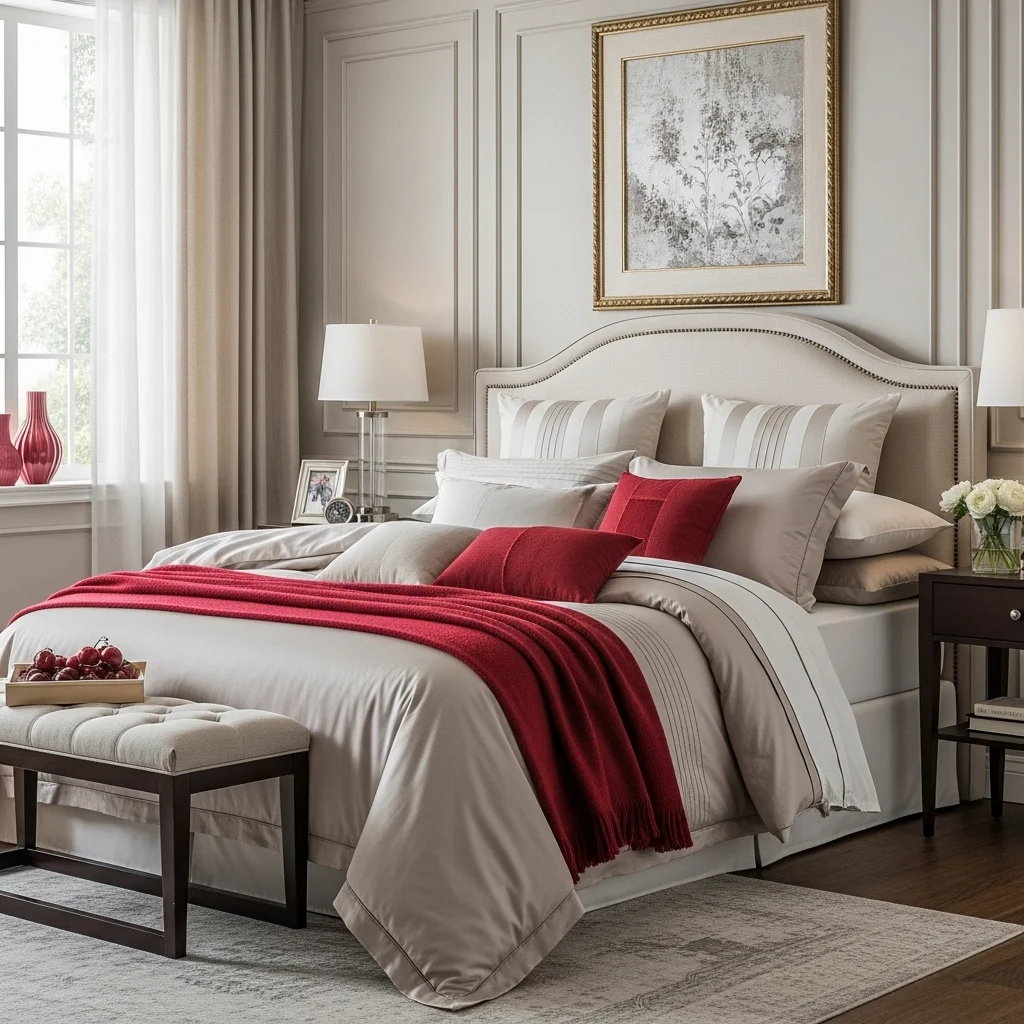 Cherry Red and Neutral Balance