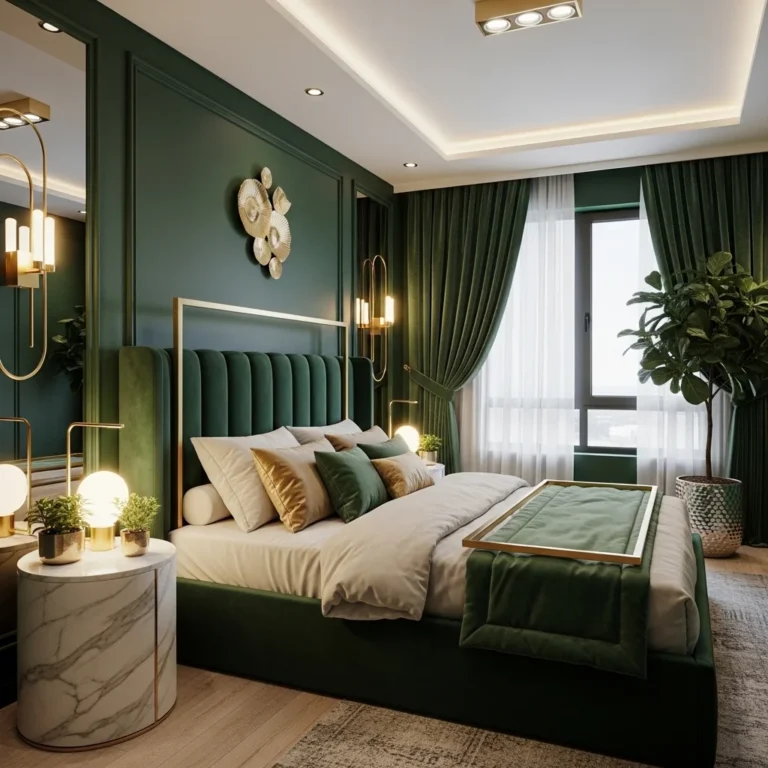 25 Emerald Green Bedroom Ideas for Luxury