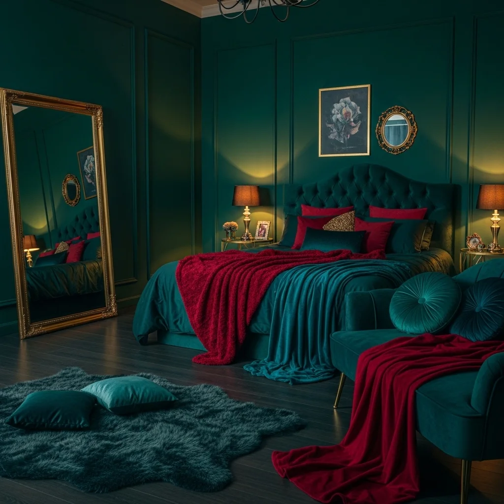 Deep Jewel Tone Walls