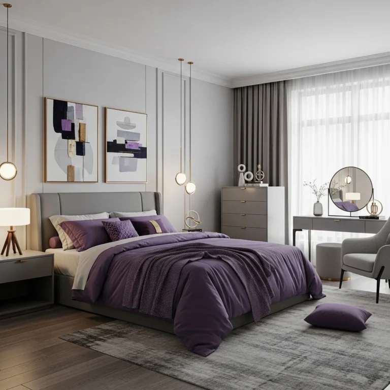 22 Purple Gray Bedroom Ideas for Subtle Elegance