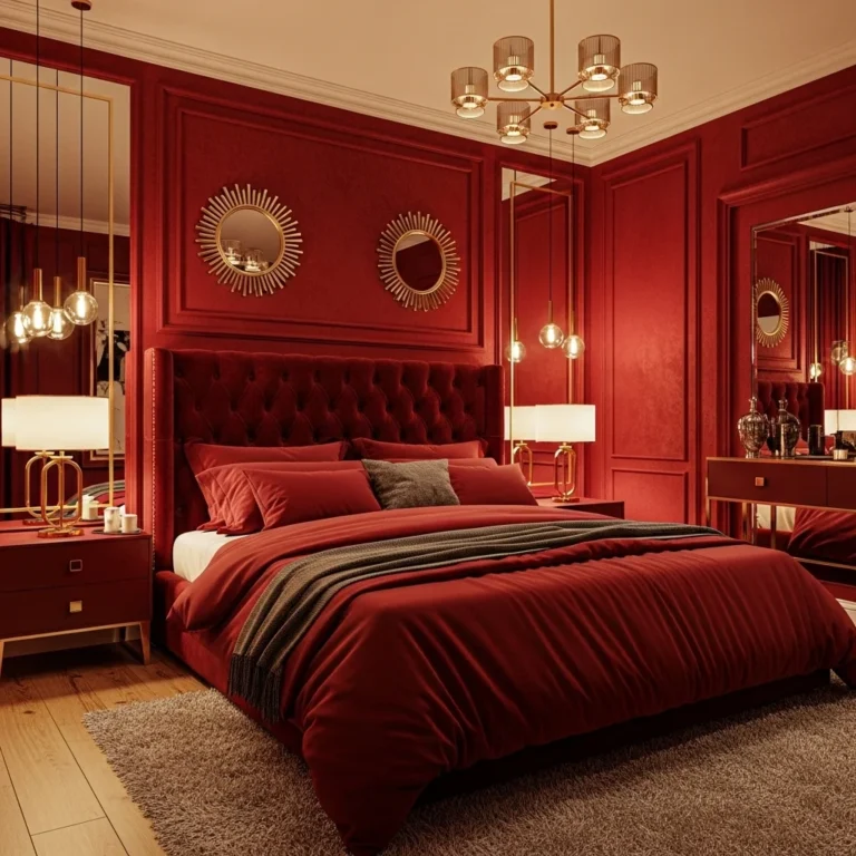 24 Cherry Red Bedroom Ideas for Bold Romance