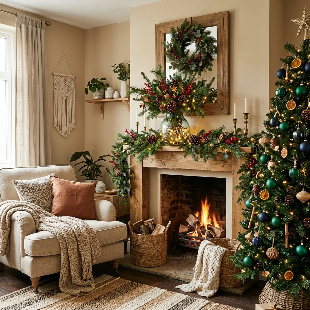 Incorporating Natural Elements into Your Boho Christmas Decor 