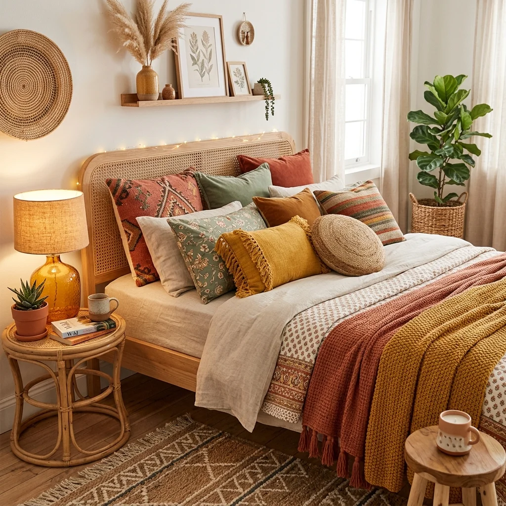 Add a Pop of Color with Boho-Chic Textiles 