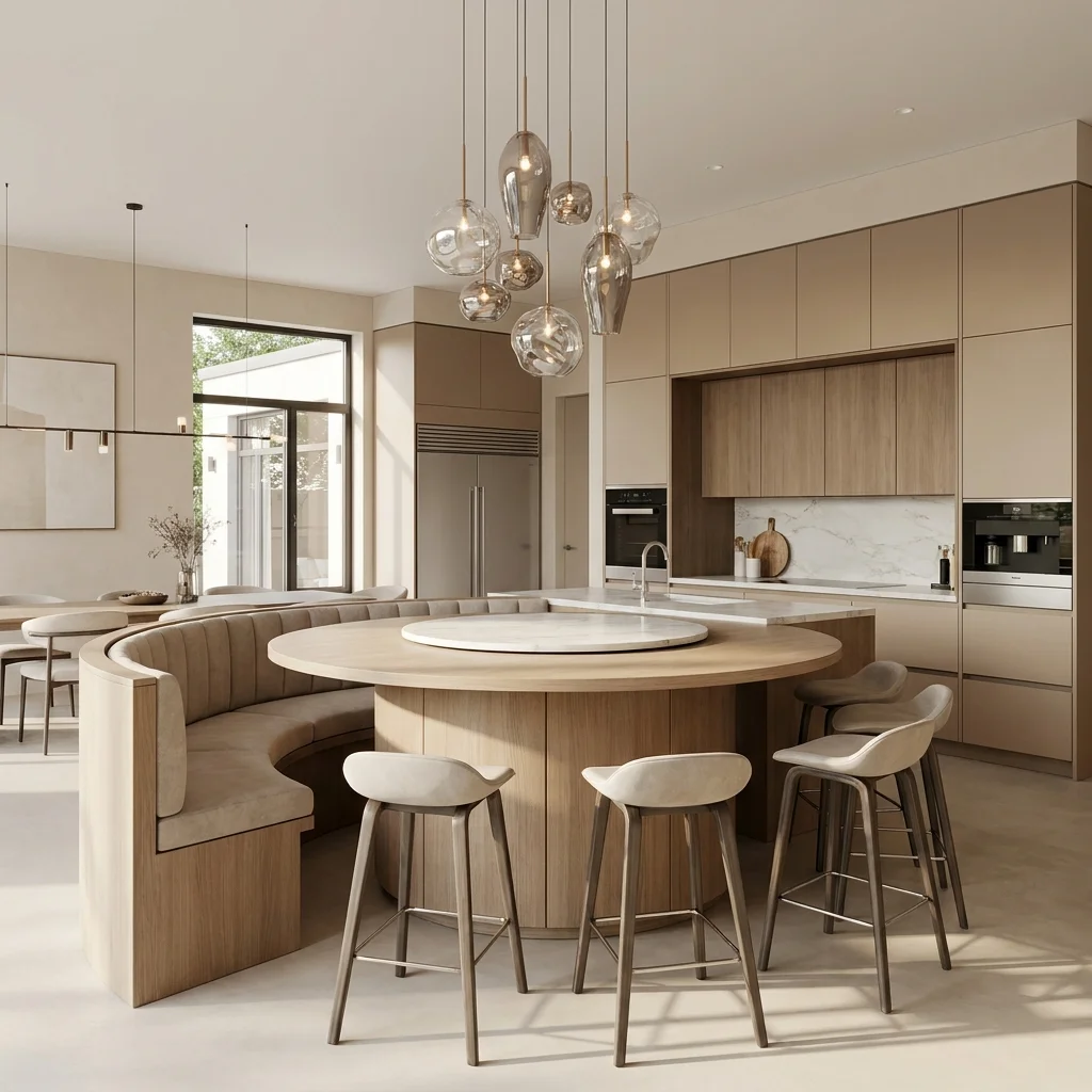 Circular Breakfast Bar Island 