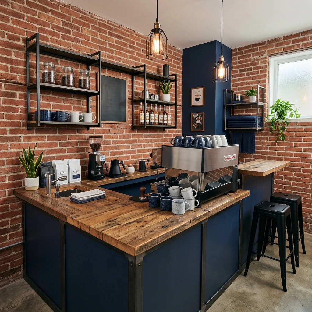 Industrial Chic Coffee Bar 
