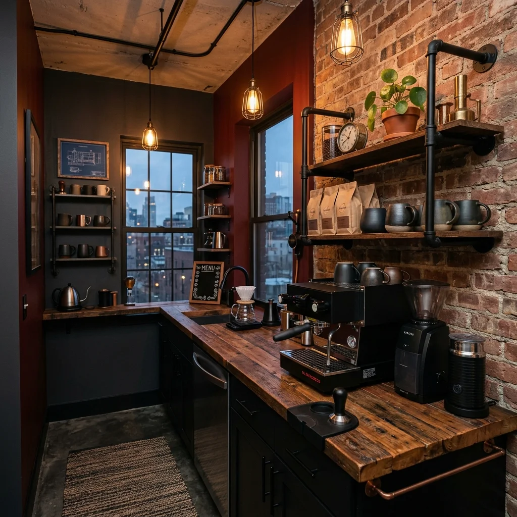 Industrial Chic Coffee Bar 
