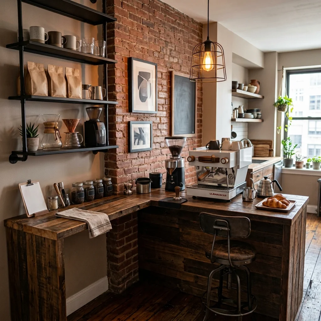 Industrial Chic Coffee Bar 