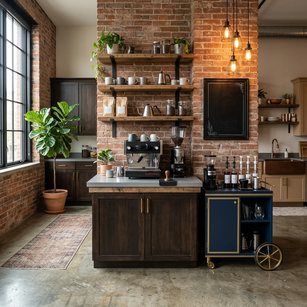  Industrial Chic Coffee Bar 