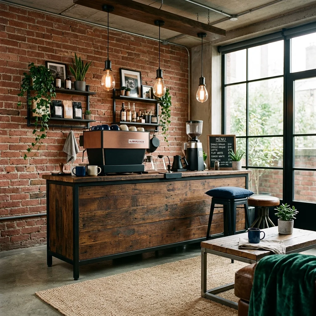 Industrial Chic Coffee Bar 