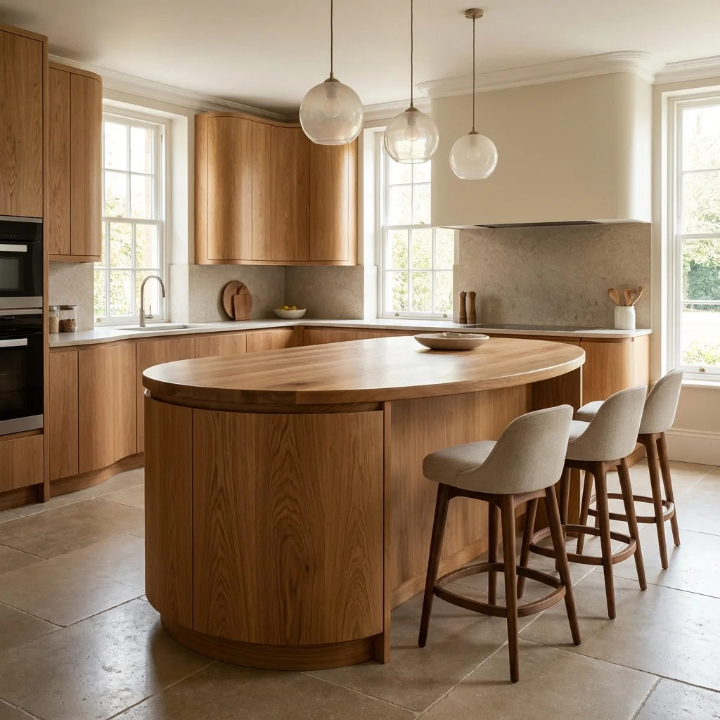 Curved Wood Island 
