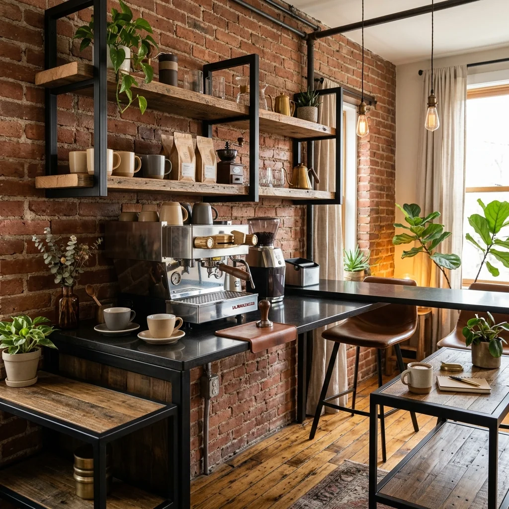 Industrial Chic Coffee Bar 