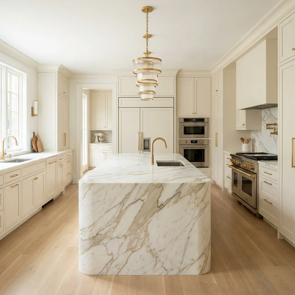 Curved Marble Island 