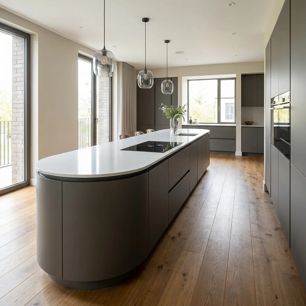 Rounded End Island 