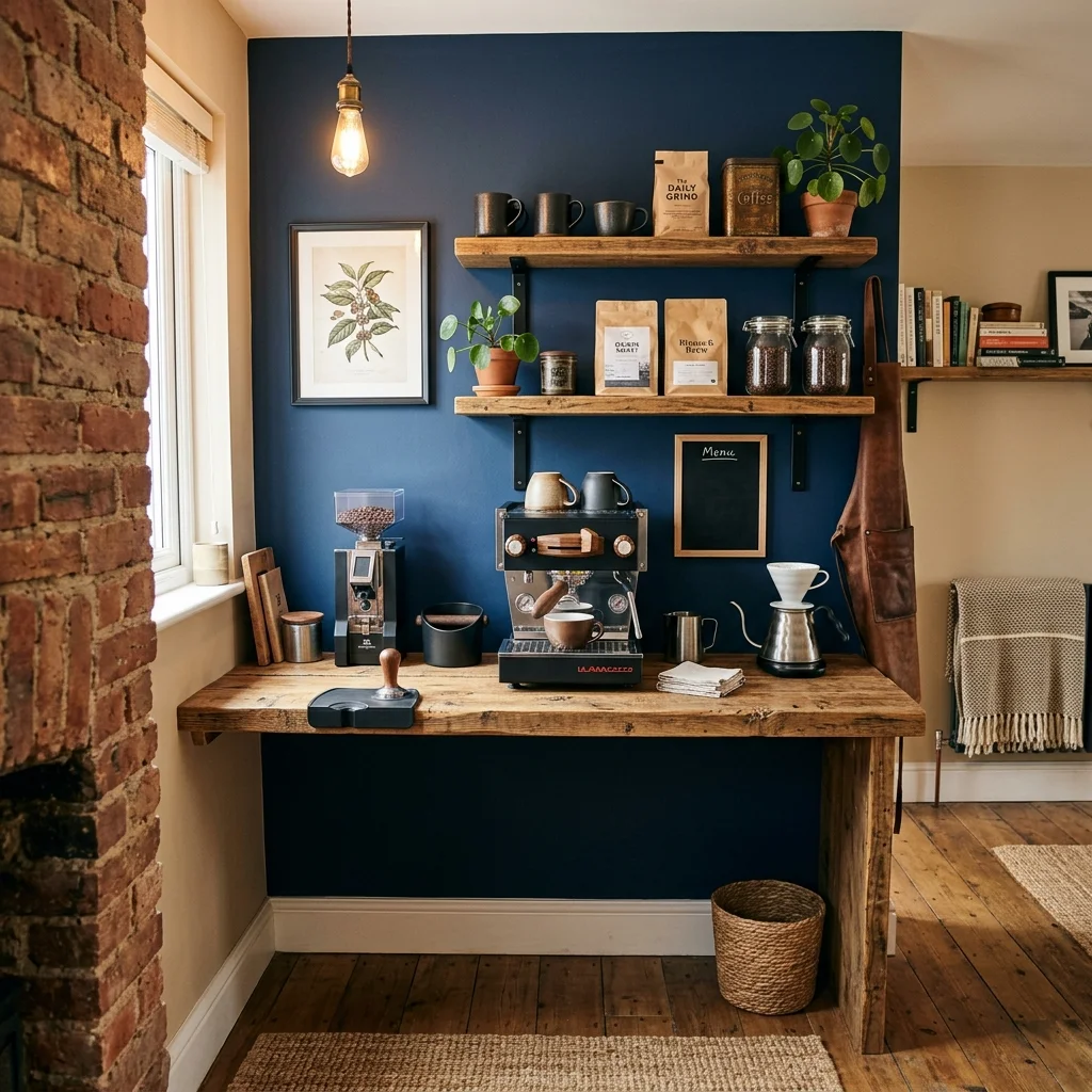Reclaimed Wood Coffee Bar 
