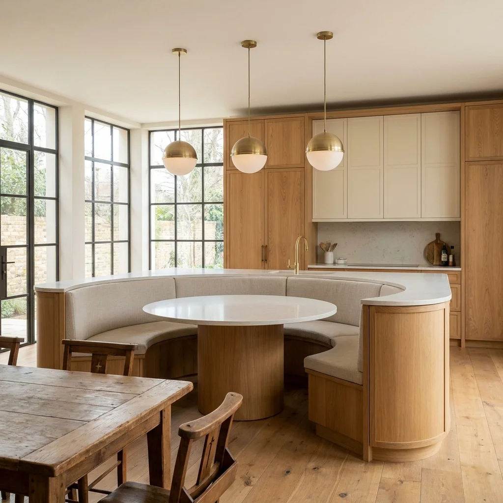 Semi-Circular Breakfast Nook Island