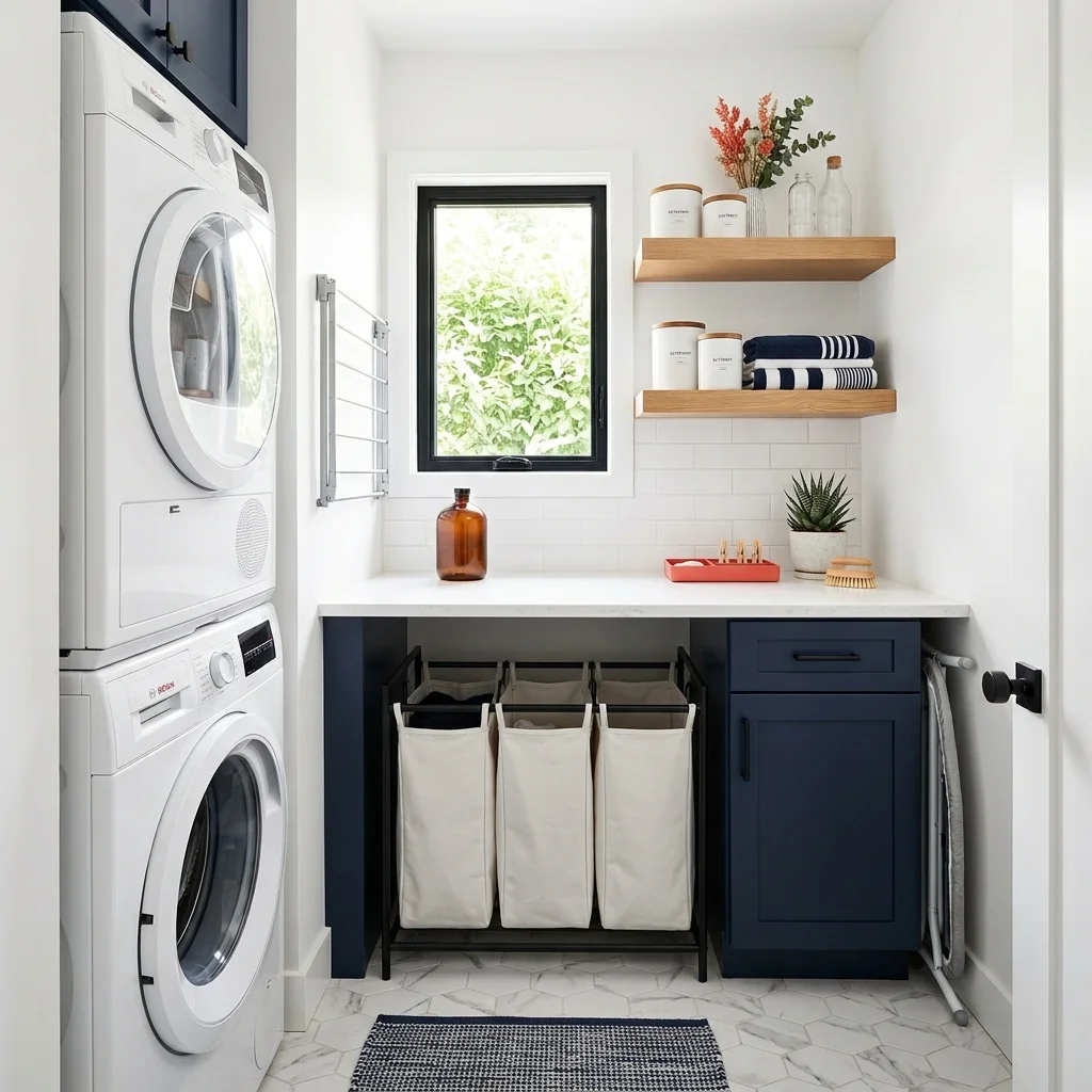  Utilize Vertical Space with Stackable Washers and Dryers 