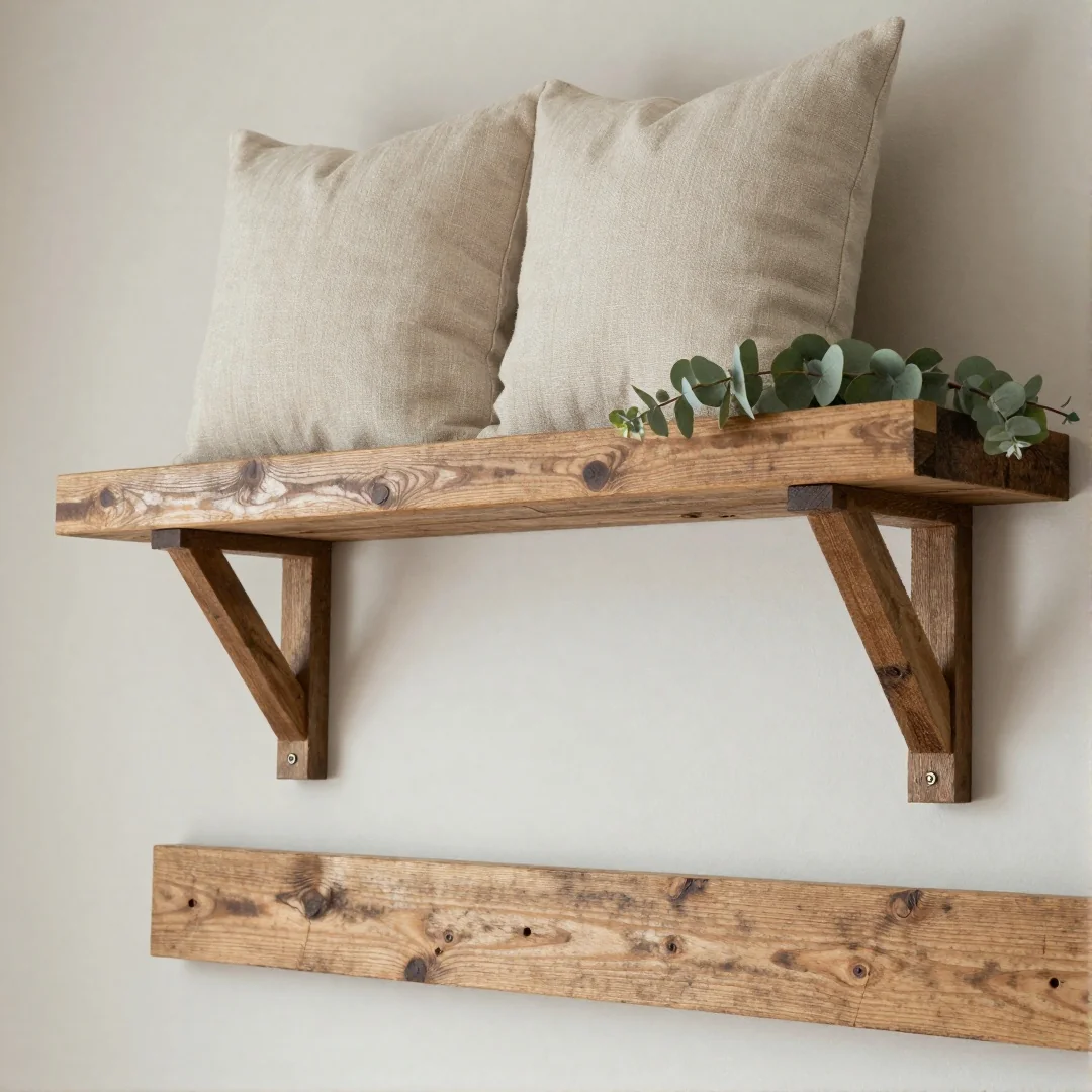 Barn Wood Shelf - rustic spring decor