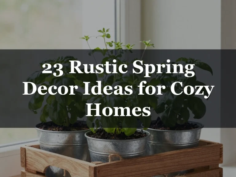 23 Rustic Spring Decor Ideas for Cozy Homes - rustic spring decor