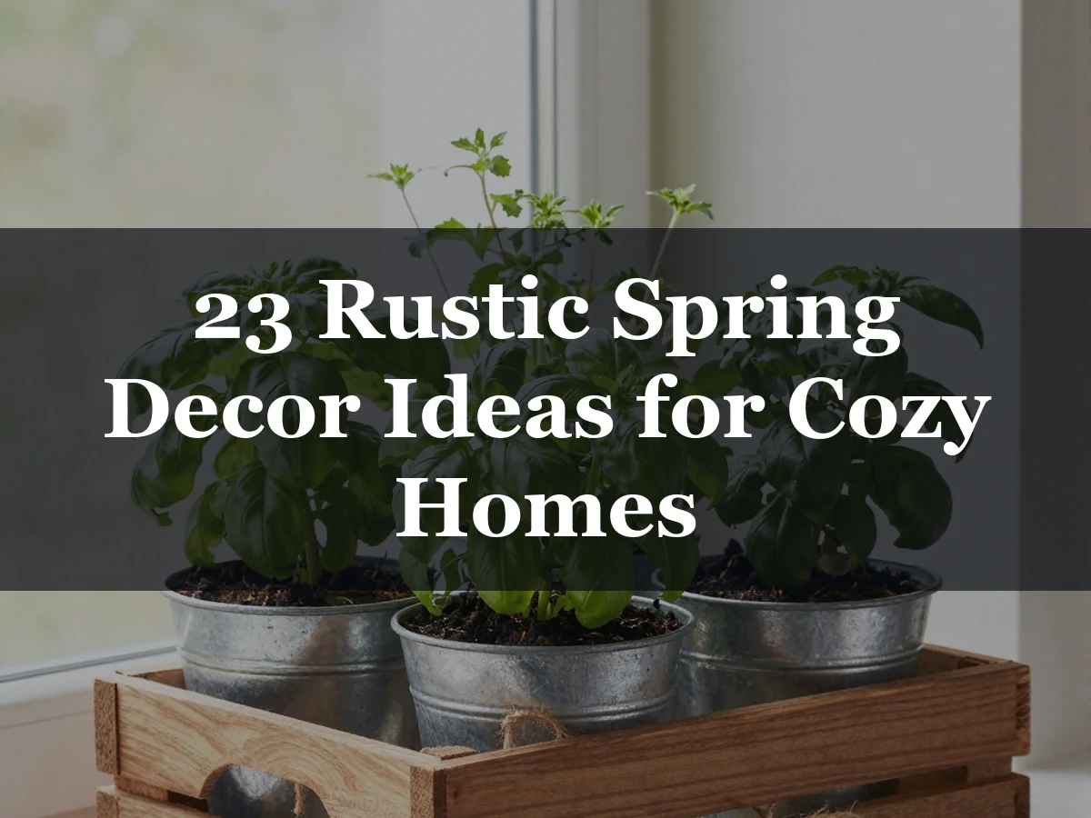 23 Rustic Spring Decor Ideas for Cozy Homes - rustic spring decor