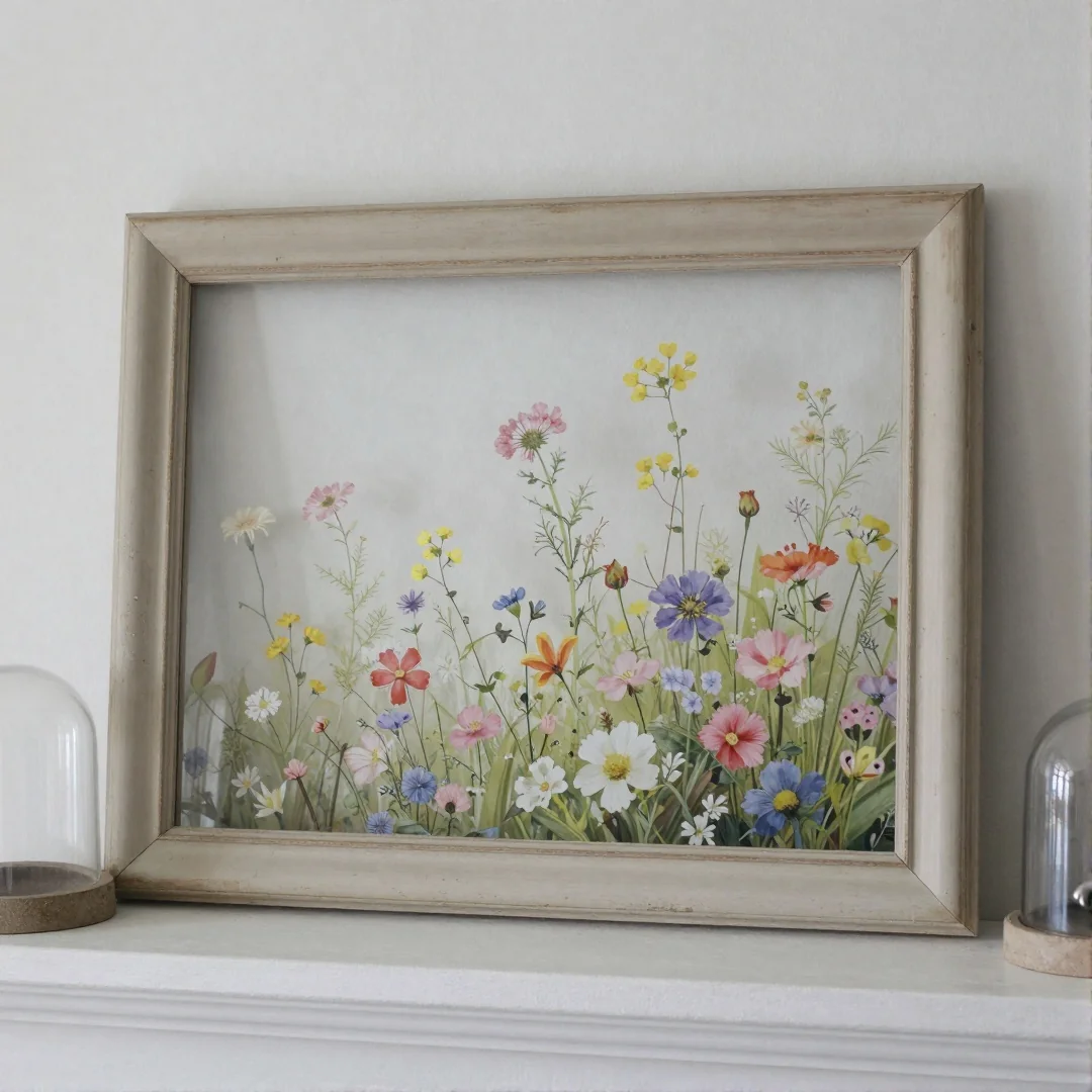 Thrifted Frame Signs - rustic spring decor