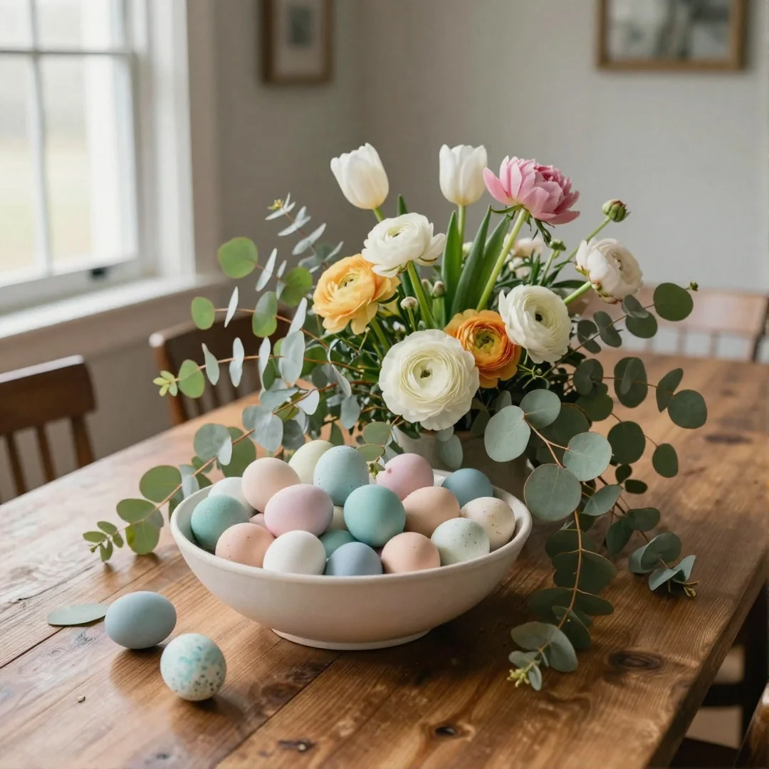Dough Bowl Display - spring centerpiece ideas