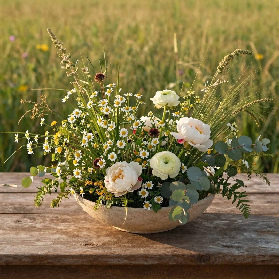 Foraged Meadow Bowl - spring centerpiece ideas