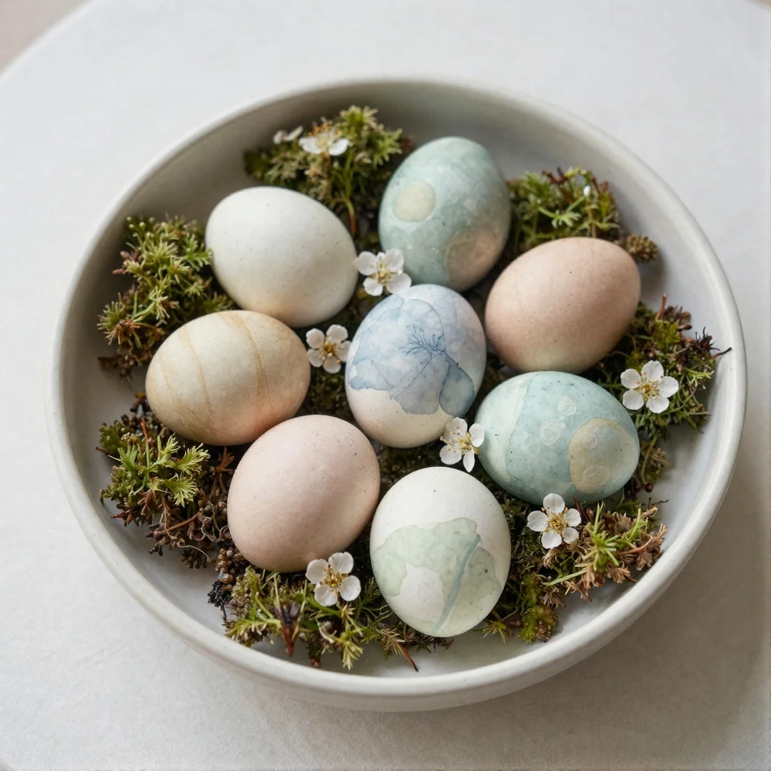 Painted Egg Bowl - spring centerpiece ideas