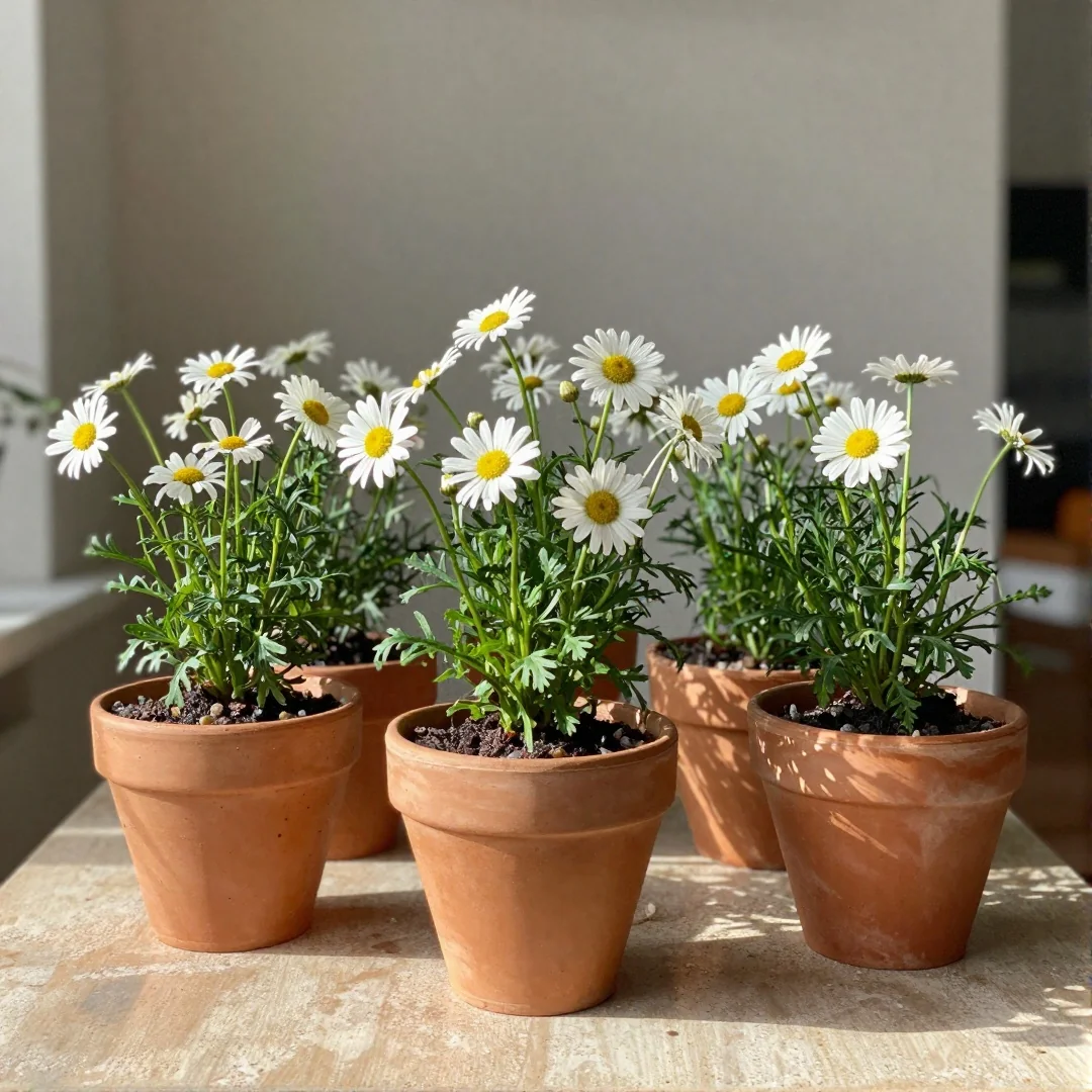 Terracotta Pots - spring centerpiece ideas