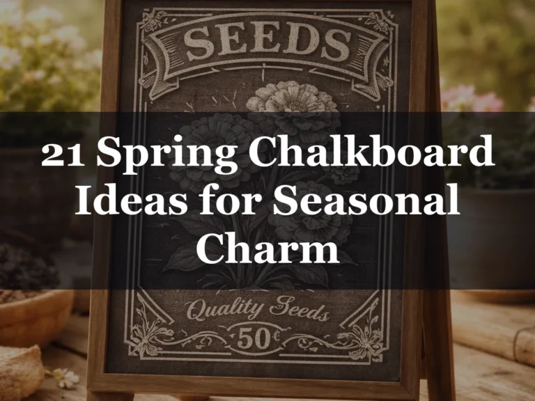 21 Spring Chalkboard Ideas for Seasonal Charm - spring chalkboard ideas