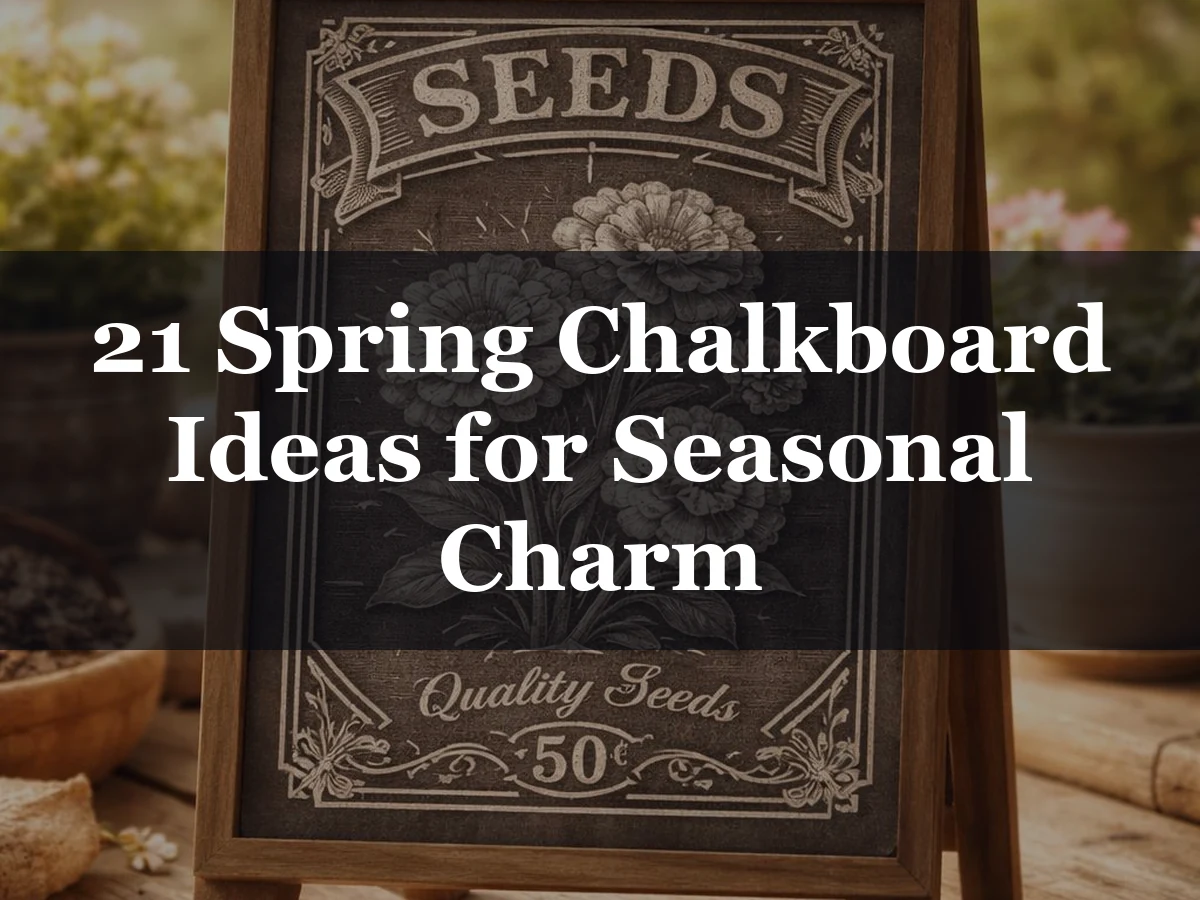 21 Spring Chalkboard Ideas for Seasonal Charm - spring chalkboard ideas