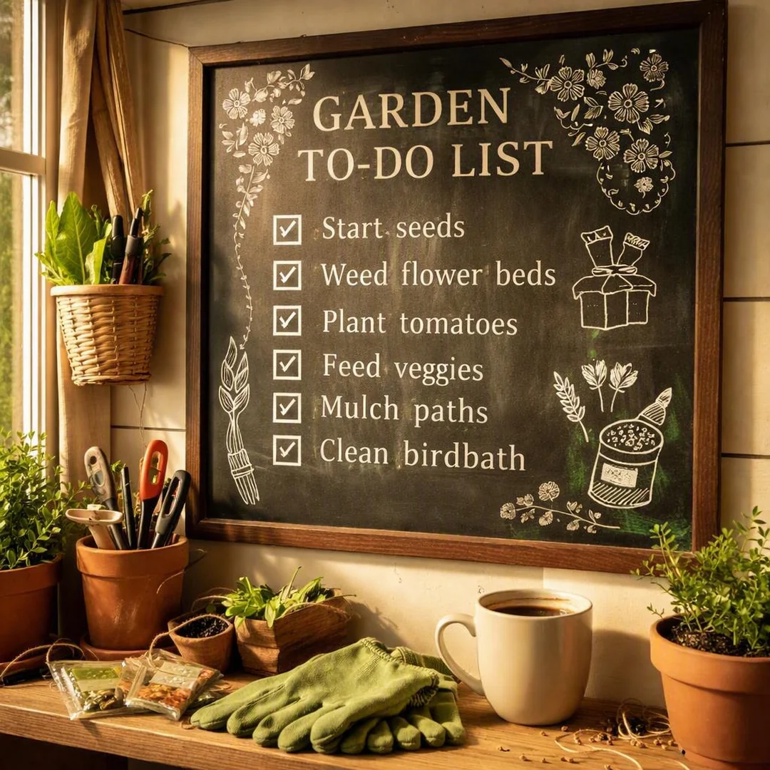 Garden To Do - spring chalkboard ideas