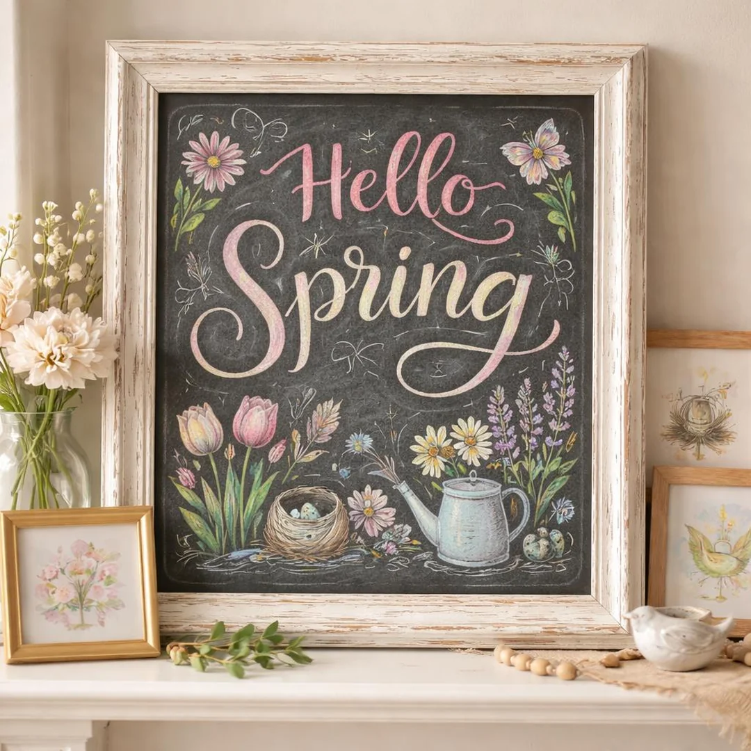 Spring Chalkboard Art - spring chalkboard ideas