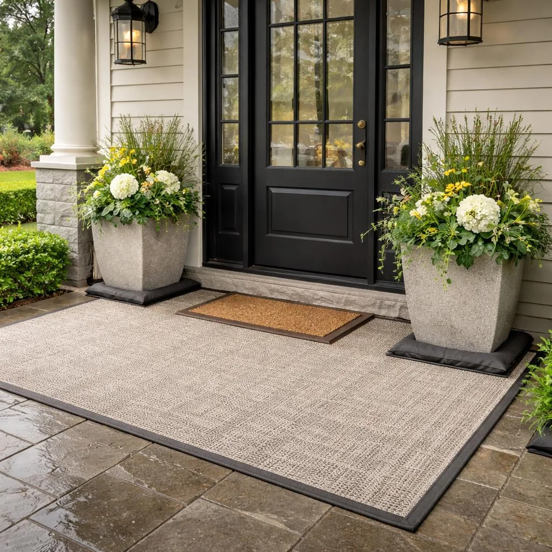 Safety Weatherproofing - spring front porch decor