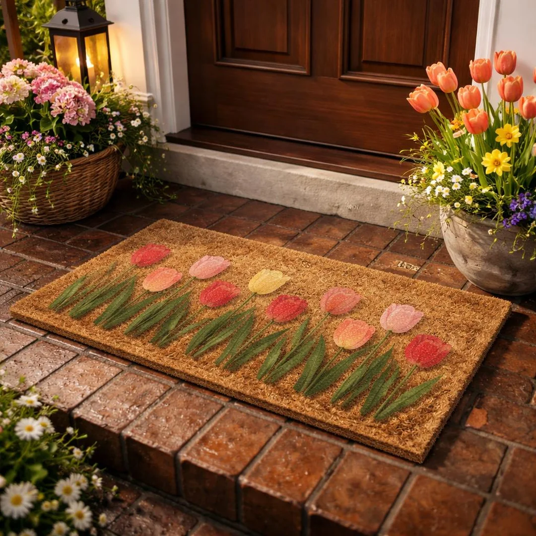 Seasonal Doormat - spring front porch decor