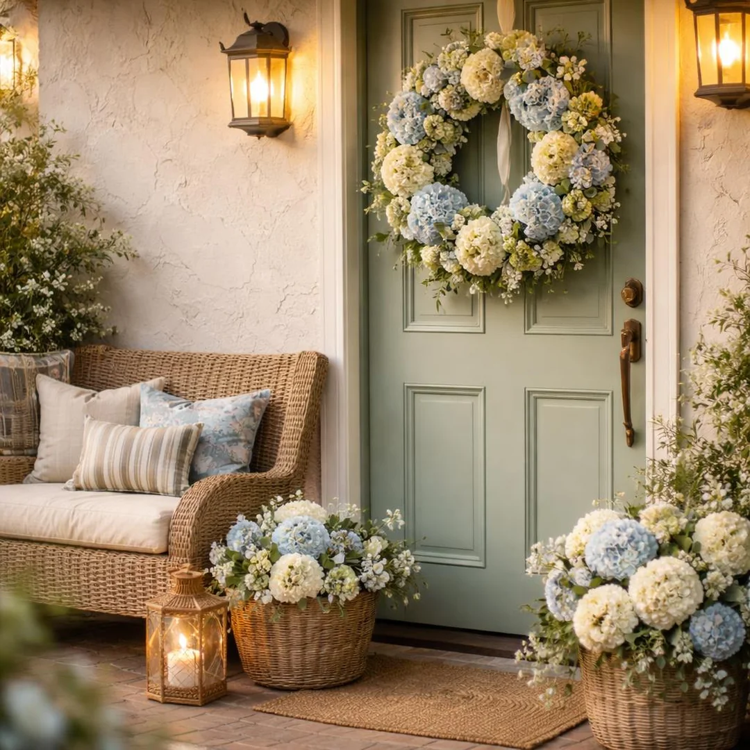 Spring Front Porch Wreaths - spring front porch decor